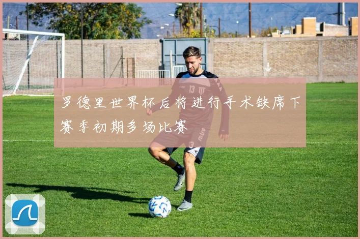 罗德里世界杯后将进行手术缺席下赛季初期多场比赛